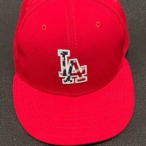 Los Angeles Dodgers Cap  4th of July Size 7 5/8